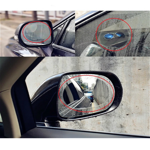 NANO COATED CAR MIRROR PROTECTIVE FILM – ANTI RAIN – ANTI GLARE – ANTI FOG