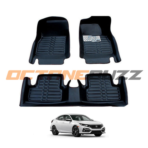 FLOOR MAT 5D STYLE FOR HONDA CIVIC 2016-2021