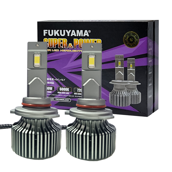 80W FUKUYAMA CAR HEADLIGHT LED  CANBUS 12V 6000K CSV LED